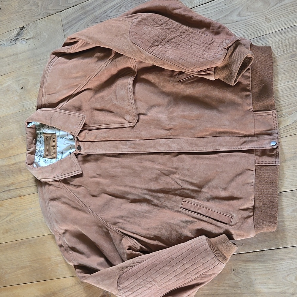 Marlboro Tan Suede Jacket, XL